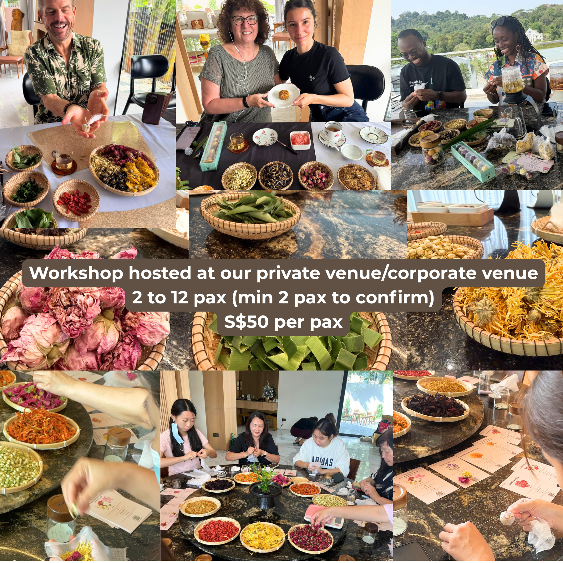 Workshop for 2 - 12 Pax