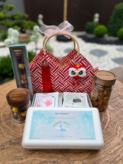 Red CNY Wellness Gift Basket