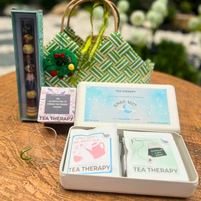 Green Cozy Gift Basket