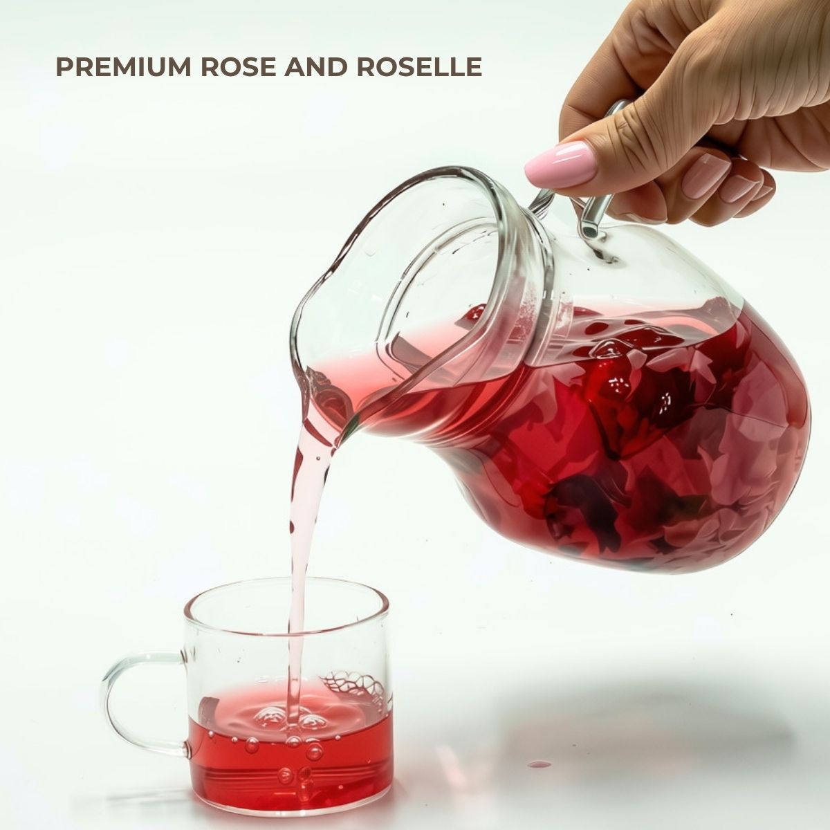 Flora Tea Bloom Pink Tag Starter Set (2-Pieces) - White Chrysanthemum, Premium Rose and Roselle Service