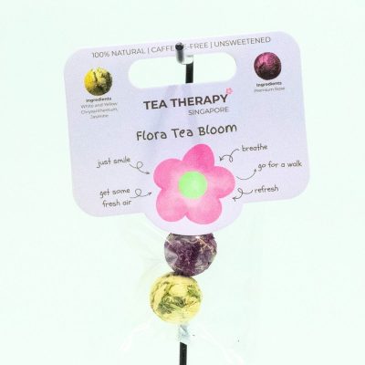 Flora Tea Bloom Purple Tag Starter Set with two floral tea blends