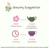 Purple tag Flora Tea Bloom floral tea starter set Brewing Suggestion